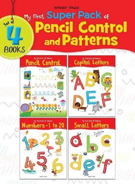 My First Super Pack of Pencil Control and Patterns: A set of 4 interactive activity books to practice Patterns, Numbers and Alphabet Paperback