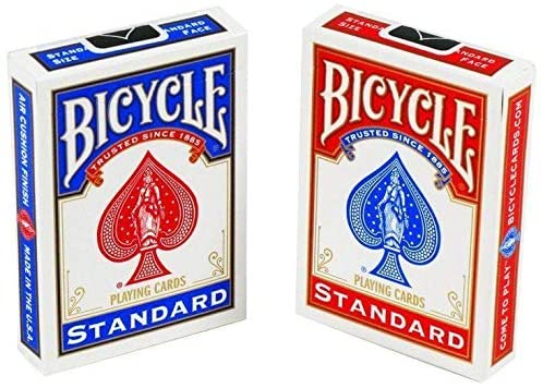 Bicycle Standard Playing Cards – Red & Blue (Pack Of 2)